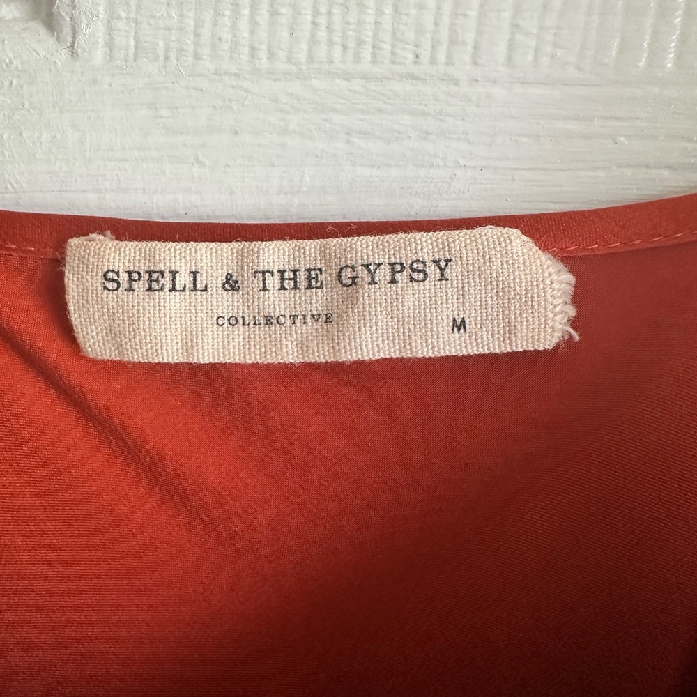 Spell Boudoir Silk Slip Dress in Copper - Picture 7 of 7